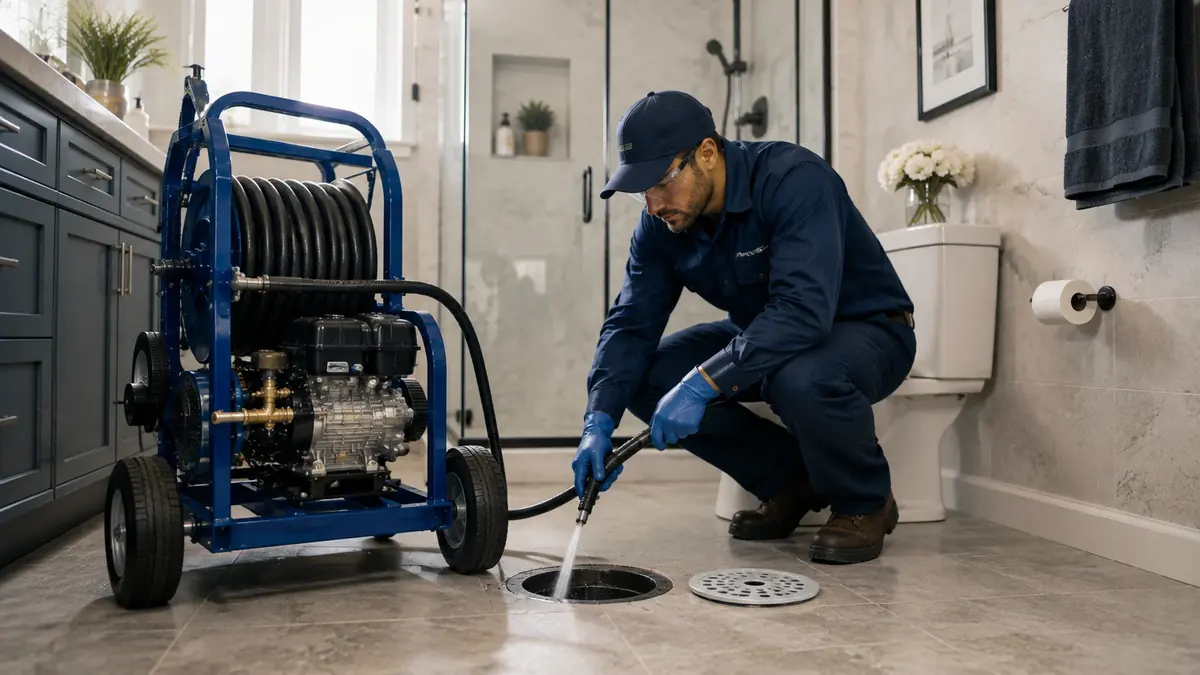 Bathroom Drain Hydro Jetting in Lindsay