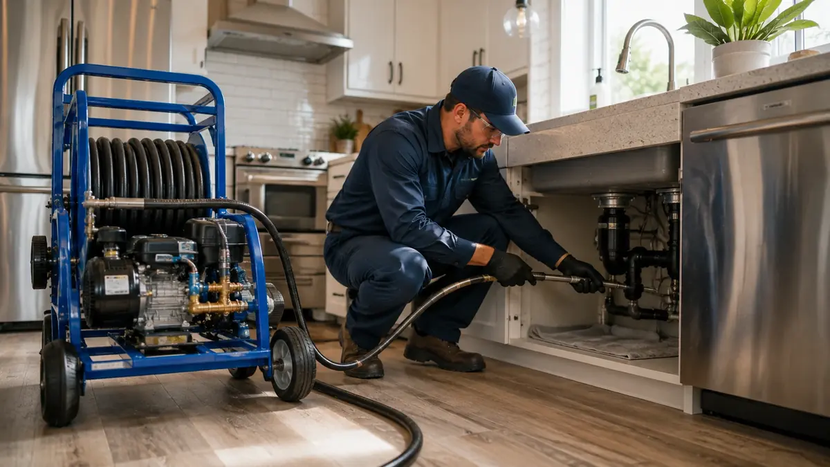 Kitchen Drain Hydro Jetting in Lindsay
